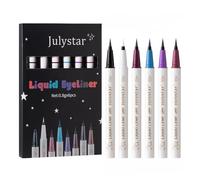 INTEROOKIE Delineador de ojos impermeable de larga duración sin manchas 6 piezas set aegyo sal hasta la pluma de maquillaje de ojos (A)