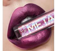 INTEROOKIE Lápiz labial resistente al agua: color de labios metálico de larga duración y esmalte de labios metálico que no se decolora para un uso duradero (CUARZO ROSA)