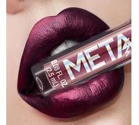 INTEROOKIE Lápiz labial resistente al agua: color de labios metálico de larga duración y esmalte de labios metálico que no se decolora para un uso duradero (BURDEOS)