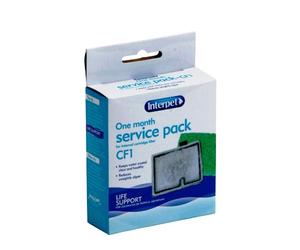 Interpet Paquete de servicio de 1 mes para el filtro de cartucho interno Interpet CF1 (1 x cartucho de filtro, 1 x almohadilla Algaway)
