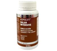 INTERPHARMA SA Aspolvit Solar Intensive 60 Cápsulas - Beta-Caroteno, Licopeno, Granada, Té Verde, Vitaminas y Ácido Fólico - Complemento para Bronceado Natural y Duradero - Cuidado de la Piel