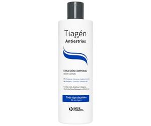 INTERPHARMA SA TIAGÉN Antiestrías Emulsión Corporal 250 ml | con Rosa Mosqueta, Centella Asiática y Colágeno, Crema Hidratante para Prevención y Reducción de Estrías en Mujer y Hombre