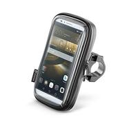 Interphone Cellularline SMSMART65 | Soporte Universal para Manillar de Motocicleta 16mm 30mm - Celular hasta 6,5"