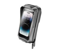 Interphone Cellularline Soporte universal para smartphone Quiklox impermeable negro