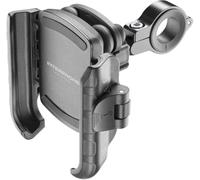 INTERPHONE SMCRAB24PRO - Soporte Universal para Smartphone con antivibración Pro para Moto - Aluminio - Orientable a 360 Grados para Manillar Redondo de diámetro 16/30 mm