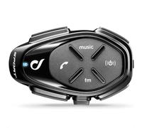 Interphone Sport - Bluetooth Auriculares Manos Libres para Casco Moto, para 4 Motoristas, Rango de 1,5 Km, hasta 20 Horas, Radio FM, MP3, GPS, IP67, Universal - [1 Pieza]