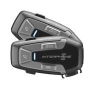 Interphone UCOM6R - Doble - Bluetooth 5.2 Motorcycle Intercom extraíble y batería integrada 15 h, Moto de Moto 1 km, TFT y GPS Compatible, Impermeable, Auriculares 32 mm, para Todos los Cascos