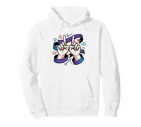 Intérprete De Lengua Signos Manos del Sudadera con Capucha