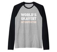 Intérprete Divertido más Bueno del Mundo Camiseta Manga Raglan