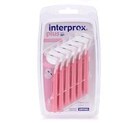 Interprox Plus - Cepillos interdentales nano de 0,38 mm, color rosa | 0,38 mm, cabeza de cepillo angular, rosa, paquete de 6, cepillos interdentales