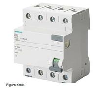 INTERRUPCIONADOR DIFERENCIAL 4 POLOS 63A 500MA AC TIPO 5SV4746-0