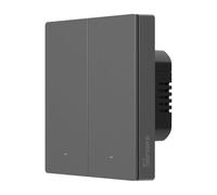 Interrupteur Intelligent SONOFF M5 Matter avec Wi-Fi 2.4GHz, Interrupteur Murial 2 Bouton avec Minuterie et Commande Vocale, Compatible avec Matter, Alexa et Google Home, Fil Neutre Requis (Type 86)