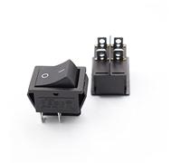 Interruptor 1 Uds 12V 220V interruptor CD4 en forma de barco Rocer botón encendido On-0ff con luz(Black NO light,12V)