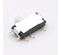 Interruptor 10/50/100 Uds X encendido-encendido 2 posiciones 1P2T SPDT interruptor deslizante Horizontal en miniatura SMD 7 pines altura del mango 1,5mm 12C01-07(Blanc,10pcs)