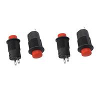Interruptor 10 unids/lote Actualmente SPST NO tapa redonda roja interruptor de presión AC 250 V/1.5 A 125 V/3 A