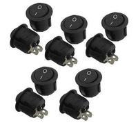 Interruptor 10 X AC 6A/250V 10A/125V On/Off en SPST Round Boat Rocer Switch Blac