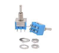 Interruptor 10PCS / LOT MTS-203 ON-Off-ON 6 pines 3 posiciones Mini interruptor de enganche AC 125V 6A 250V 3A MTS203
