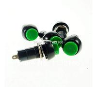 Interruptor 12 mm Agujero Verde NO 2 Pin SPST de botón momentáneo