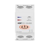 Interruptor 1P+N medidor de energía medición monitoreo disyuntor temporizador relé vida útil 110VAC 230VAC