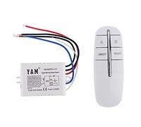 Interruptor 220V Digital Te de control ON/Off Lámpara Luz Pared Receptor Transmisor 4XFD