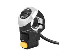 Interruptor 3 en 1 para manillar de bicicleta eléctrica para control de encendido/apagado de faro, intermitente y bocina con sistema de cableado de 7 pines, adecuado para manillares de motocicleta y b