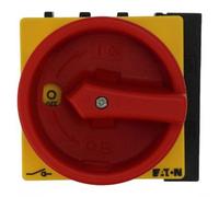 Interruptor 40A 3P 1Z+1R montaje en placa rojo-amarillo 199895