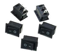 Interruptor 5PCS 21x15MM Botón pulsador Mini interruptor 2Pin -in/Off Rocer Switch Set