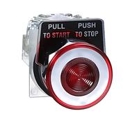 Interruptor 9001KR9RH13: Presión 30mm Barra.Pos: 2 SPDT rojo/blanco IP66 9001...