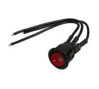 Interruptor AC 250V 6A 10A 125V SPST Posición ON/Off en interruptor Rocer con luz roja