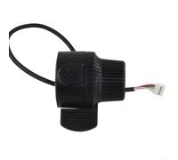 Interruptor acelerador del acelerador para scooter eléctrico Kukirin G2 G3 G4 compatible con modelos de scooter E, material ABS negro, diseño ligero que proporciona un control de velocidad preciso y