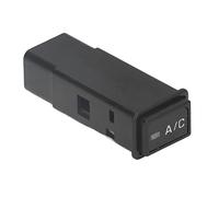 Interruptor aire acondicionado coche, Pulsador negro on-off fácil instalación, Switch aire acondicionado automóvil de alta durabilidad for conductores, viajeros y uso diario en climas cálidos