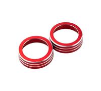 Interruptor aire acondicionado Para Civic 2016 2017 2018 2019 Cubierta Los Botones Del Interruptor Aire Acondicionado Anillo Embellecedor Control Perilla Anillo Embellecedor(ROJO)