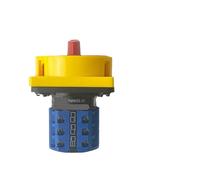 Interruptor aislador de 20 A/25 A, dos posiciones, 1/2/3 polos, desconexión LW26GS, 48 x 48 mm, 64 x 64 mm, selector de leva giratorio con candado(20A 2Pole 48mmPanel)