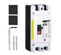Interruptor aislador de CC para sistema solar, disyuntor 2P 100A 125A 500V DC Pv Mccb con protección térmica de viaje, compatible con sistemas fotovoltaicos y de batería