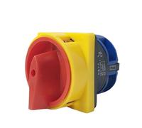Interruptor aislador LW26GS-32/1 de 32 A, unipolar, con leva giratoria, con candado, selector de desconexión principal de encendido y apagado. YMW26-32/1GS