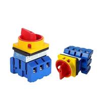 Interruptor aislador YMD11-100A 3P 4P, desconexión de CC, interruptor de carga, encendido y apagado, leva giratoria LW30-100, 1 unidad(4P 8Terminals)