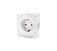 Interruptor alemán de 1 vía, color blanco, fácil instalación, adecuado para controlar la luz en espacios residenciales y comerciales.