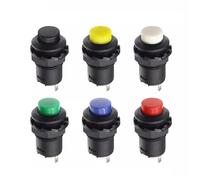 interruptor arranque motor 5/20 interruptores pulsadores momentáneos con autobloqueo DS228 DS428 de 12 mm (encendido/apagado) DS-228 DS-428(Mix,Self locking,20PCS)