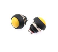 interruptor arranque motor 5 miniinterruptores de 2 pines, 12 mm, 1 A, impermeables, Pbs33b, V, pulsador momentáneo, reinicio sin bloqueo, Pbs-33b(Yellow 5PCS)