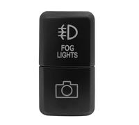 interruptor arranque motor Barra de luz LED verde/azul con interruptor doble pulsador 12 V y cable compatible Toyota Bus, 4Runner, Hilux, RAV4 Prado(Fog camera)