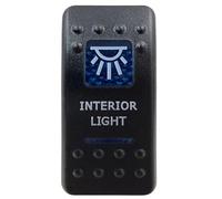 interruptor arranque motor Interruptor basculante LED azul de 5 y 7 pines, encendido apagado, para coche, barco, estilo ARB, luces interiores, piezas caravana(Interior Light)