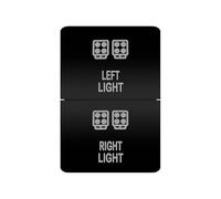 interruptor arranque motor Interruptor de doble pulsador, luz naranja y blanca, 12 V, compatible con Toyota 4 Runner, Carolla, Hilux, Prado, Landcruiser, RAV4, HiAce(LEFT RIGHT)