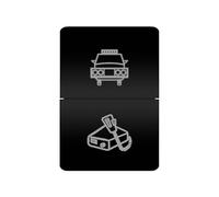 interruptor arranque motor Interruptor de doble pulsador, luz naranja y blanca, 12 V, compatible con Toyota 4 Runner, Carolla, Hilux, Prado, Landcruiser, RAV4, HiAce(BUMPER RADIO)