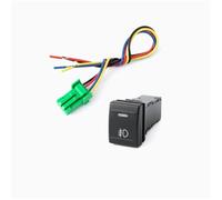 interruptor arranque motor Luz LED antiniebla de 12 V para coche, radar, calefacción, volante, fuente alimentación, focos, interruptor, botón, compatible con VW Volkswagen POLO(Front fog lights)