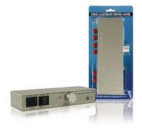 Interruptor Audio Analógico 2x (4x Plátano Hembra) - 4x Plátano Hembra Plata