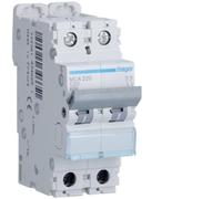 Interruptor Automático 2 Polos 20 A 6 Ka Curva C 2 M. Din Hager MCA220