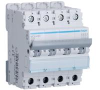 Interruptor Automático 4 Polos 20 A 6 Ka Curva C 4 M. Din Hager MCA420