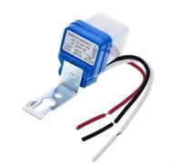 Interruptor automático de control de luz 220 V 10 A con sensor crepuscular para funcionamiento del atardecer al amanecer, adecuado para iluminación de calle y jardín