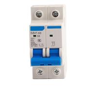 Interruptor automático de doble polo Panel 400VAC DZ47-63(6A)