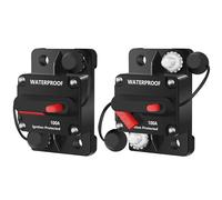 Interruptor Automático Disyuntor de 50A, 60A, 80A, 100A, 150A, 200A, 250A, 300A, 12V - 48V CC, reinicio Manual for barco y coche automotriz, 1 ud.(50A)